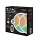 10m (2x5m) RGB strip sæt - inkl. fjernbetjening og strømforsyning, 4,8W/m, IP20