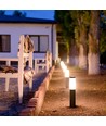 Pullertlampe E27 - Rustfrit Stål Hus (45 cm), Grå, IP44