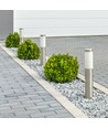 Pullertlampe med PIR Sensor E27 - Rustfrit Stål Hus (45 cm), Satin Nikkel, IP44
