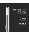 Pullertlampe - Rustfrit Stål (60 cm), PIR-sensor, Fatning, IP44, Satin Nikkel