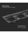 3xAR111 fitting sort - hus