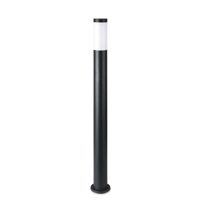 Pullertlampe E27 - Rustfrit Stål Hus (110 cm), Sort, IP44