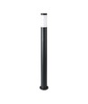 Pullertlampe E27 - Rustfrit Stål Hus (110 cm), Sort, IP44