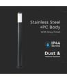 Pullertlampe E27 - Rustfrit Stål Hus (110 cm), Sort, IP44