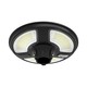 10W Solcelle havelampe med sensor, rund - IP65, 1500-2500lm, kold hvid, inkl. fjernbetjening og batteri