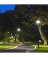 10W LED Solar Runde Have Lampe - Sensor RF Kontrol, 6500K, IP65