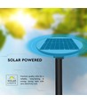 10W LED Solar Runde Have Lampe - Sensor RF Kontrol, 6500K, IP65