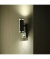 GU10 Væglampe op/ned m. sensor - IP44 udendørs, rustfri, uden lyskilde