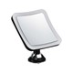 3,2W LED Spejllampe - 3xAA Batteri, Sort Hus, 16,2x19,2cm