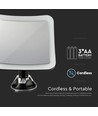 3,2W LED Spejllampe - 3xAA Batteri, Sort Hus, 16,2x19,2cm