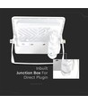 20W PIR sensor projektør - Samsung chip, 6500K, hvid hus