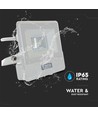 10W Projektør - PIR Sensor, Samsung Chip, 1m Kabel, 6500K, Hvidt Hus