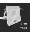 20W LED projektør med sensor, Samsung LED chip - 4000K, hvid, IP65, PIR sensor, udendørs
