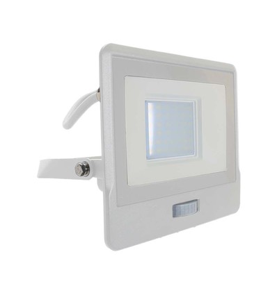 30W projektør PIR sensor Samsung chip 1m kabel 6500K hvid hus