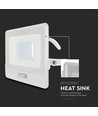 30W projektør PIR sensor Samsung chip 1m kabel 6500K hvid hus
