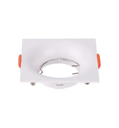 GU10 lampe - kvadratisk, hvid