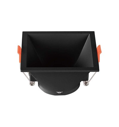 GU10 lampe - kvadratisk sort