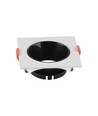GU10/MR16 Downlight med sort reflektor - Uden lyskilde, Sort, Hul: Ø7,2 cm, Mål: 8,5x8,5 cm