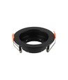 GU10 indbygningsspot - Rund, sort, PC plast, IP20, hul: Ø8,5 cm, mål: Ø10,2 cm