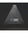 30W LED gadelampe - Samsung LED chip, IP65, 100lm/W, grå aluminium
