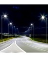 150W LED Gadebelysning - Samsung chip, adaptor, 6500K, 110lm/W