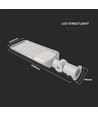 150W LED Gadebelysning - Samsung chip, adaptor, 6500K, 110lm/W