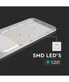 30W LED gadelampe med sensor - Samsung LED chip, 100lm/W, IP65, kold hvid, grå, inkl. justerbar adapter