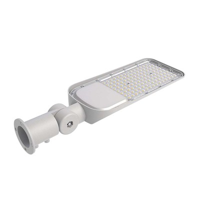 150W LED gadelampe med Samsung chip og sensor - 135lm/W, IP65, 6500K, grå, justerbar vinkel