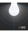 A60 pære 8,5W E14 - Plastik, Samsung chip, 4000K