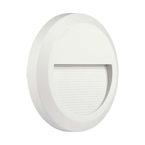 2W rund LED trappespots - Hvid, 4000K, IP65, indendørs og udendørs