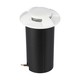 1W LED nedgravningsspot / trappelys, 12V - IP67, 3000K, Ø60mm, sort, hul: Ø4,3cm