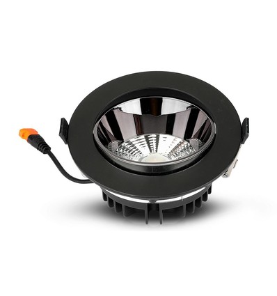 VT-1124 downlight 20W - LED reflektor, COB, Samsung Chip, 4000K, sort