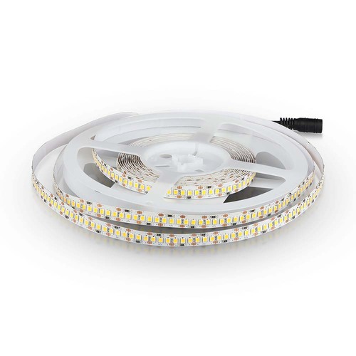 204 LED Stribe Lys 17W/m - 12V, 6400K, IP20, 5m/rulle
