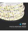 204 LED Stribe Lys 17W/m - 12V, 6400K, IP20, 5m/rulle