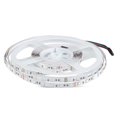 5m 8W/m RGB+3000K LED strip - 12V, IP20, 60 LED pr. meter