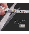 120 LED stripelys 8W/m - 4000K, IP20, 24V, dobbelt PCB (10m/rul)