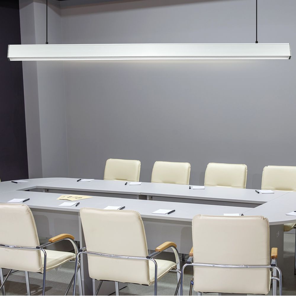 120cm 40W LED lysskinne, sølv, Samsung chip - UGR19, 1-10V dæmpbar, 5 års garanti, kan sammenbygges - Dæmpbar : 0-10V dæmpbar, Kulør : Neutral