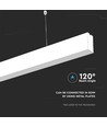 40W LED Lineært Hængende Suspensionslys - Samsung Chip, 6400K, hvid hus