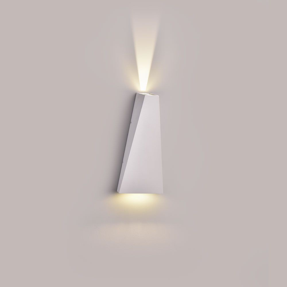 6W LED væglampe - Hvid, 3000K, 450lm, IP20 indendørs - Kulør : Varm