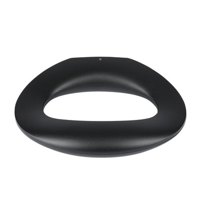 9W LED væglampe - 3000K, sort hus