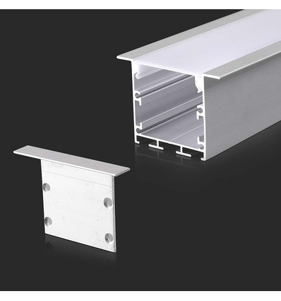 Monteringssæt - LED-Strip Forsænket, 2000x50x35mm, Hvid