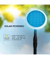 3W Solar Havelampe - LED, 4000K, Hvid+Sort, 2stk/pak