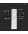LED designer loftlampe - 30W/60W/30W, fjernbetjening, CCT skiftende, dæmpbar, diamantdæksel