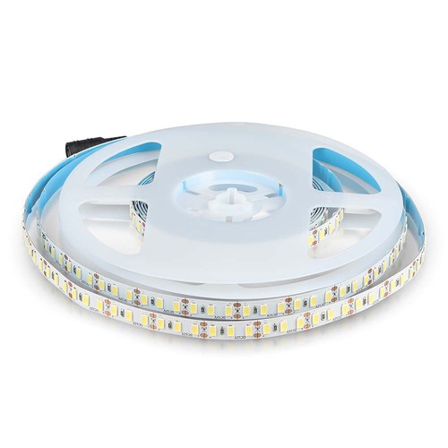 120 LED Stripslys 20W/m - 6400K, høj lumen, IP20, 5m/rulle