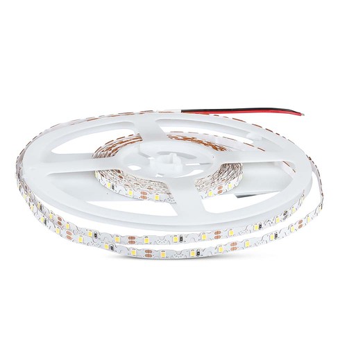 60 LED Stripelys 5W/m S-form - 3000K, 12V, IP20, 5m/rulle