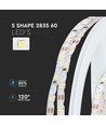 5m 5W/m ZigZag LED strip - 12V DC, IP20, 60 LED pr. meter