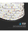 60 LED Stripelys 5W/m S-form - 3000K, 12V, IP20, 5m/rulle