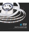 10m 8W/m LED strip, 6500K - 24V, IP20, 120 LED pr. meter, 750lm/m