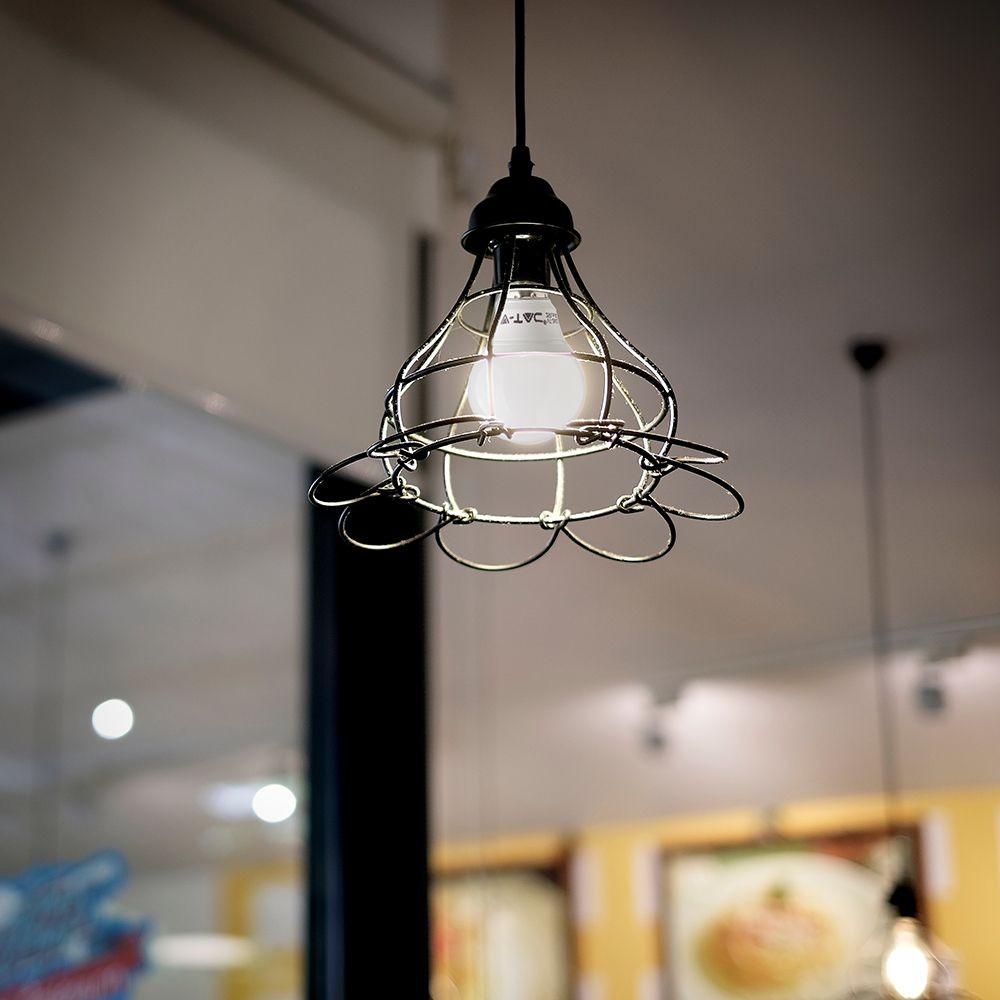 6 stk. E14 4,5W LED kronepære - P45, 4000K, 470lm, 6-pak - Kulør : Varm