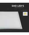 60x60 LED panel, 29W - 137lm/W, 6400K, hvid kant, IP20 indendørs